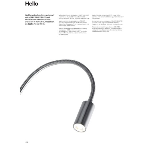  Redo 01-1193 - LED fleksibilna lampica HELLO LED/3W/230V bela Slike