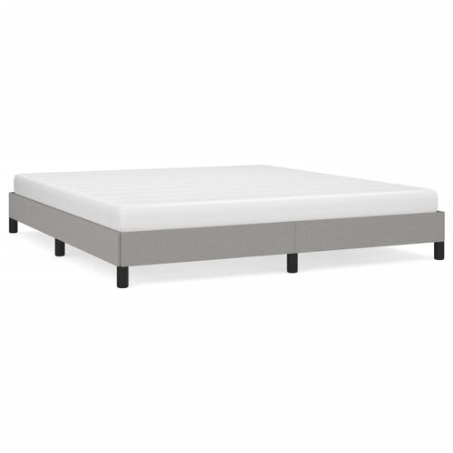 VidaXL Posteljni okvir svetlo siv 160x200 cm blago Slike