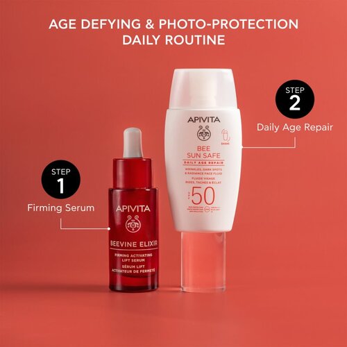 Apivita Bee Sun Safe Daily Age Repair Fluid SPF50 za&amp;scaron;titni fluid protiv bora SPF 50 50 ml Slike