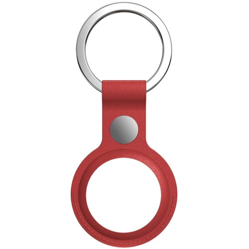 kožni PU privezak/futrola za ključeve za Airtag crvena Slike