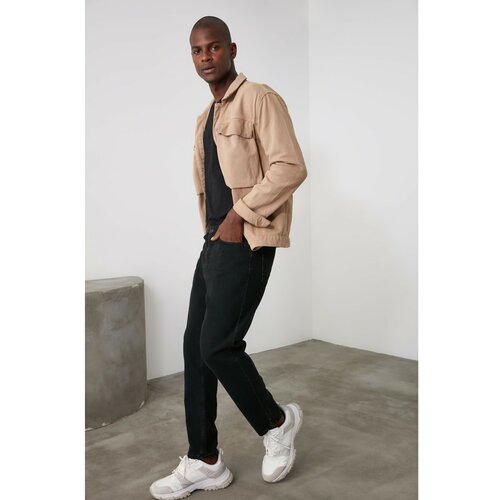 Trendyol black male relax fit jeans Slike