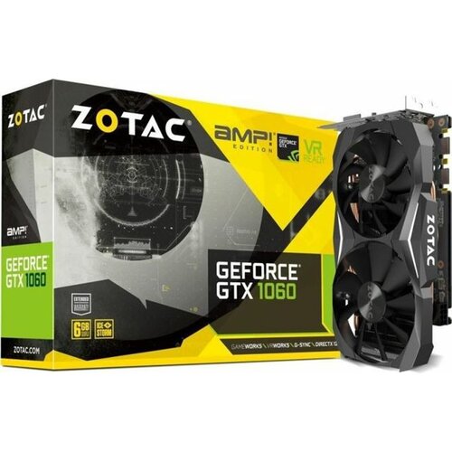 Zotac GeForce GTX1060 6GB AMP GDDR5X, HDMI/DVI-D/3xDP/192bit, ZT-P10620C-10M grafička kartica Slike