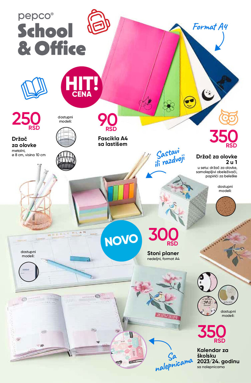 Pepco katalog sve za školu