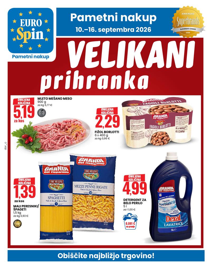 Eurospin katalog akcija Tedenski letak