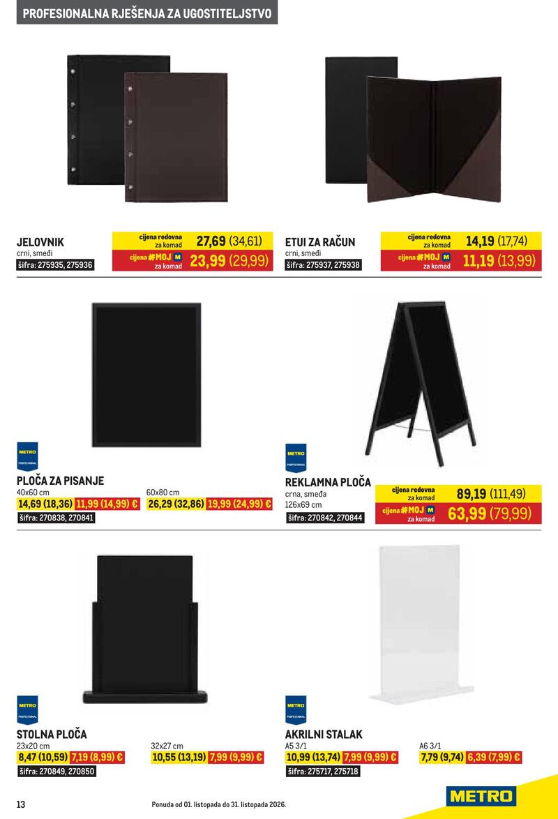 Metro katalog - Gastro ponuda proizvoda za ugostiteljstvo
