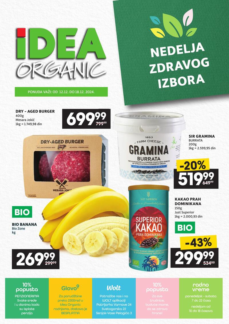 Idea organic - nedelja zdravlja