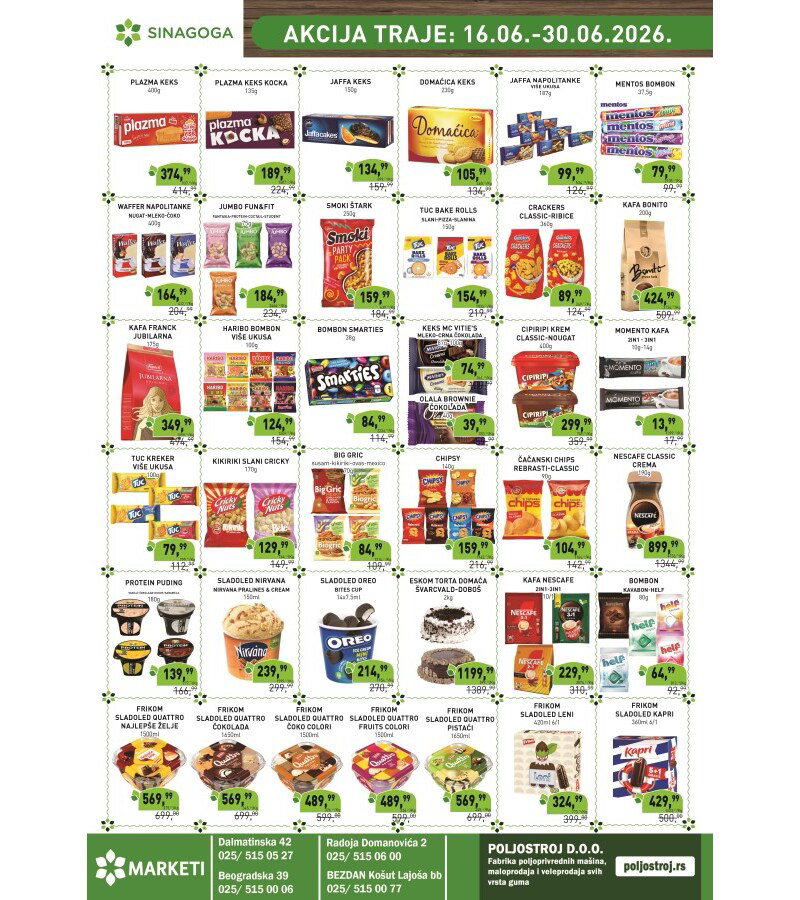 Sinagoga katalog akcija