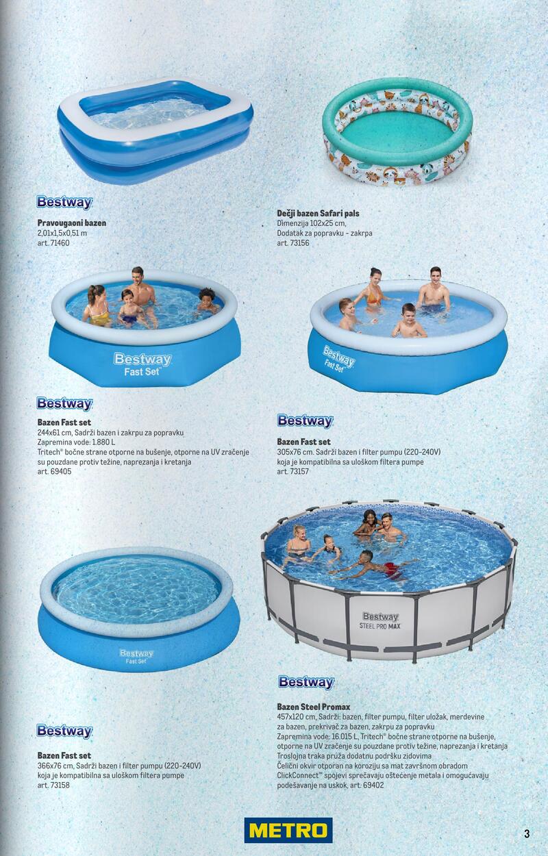 Metro katalog bazeni