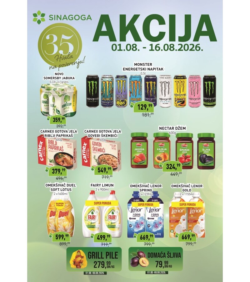 Sinagoga katalog akcija