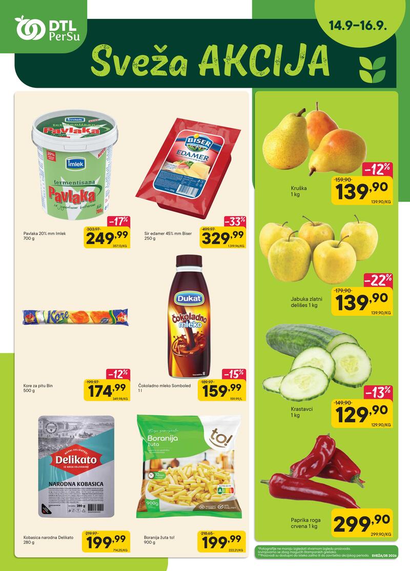 PerSu katalog akcija Sveža akcija