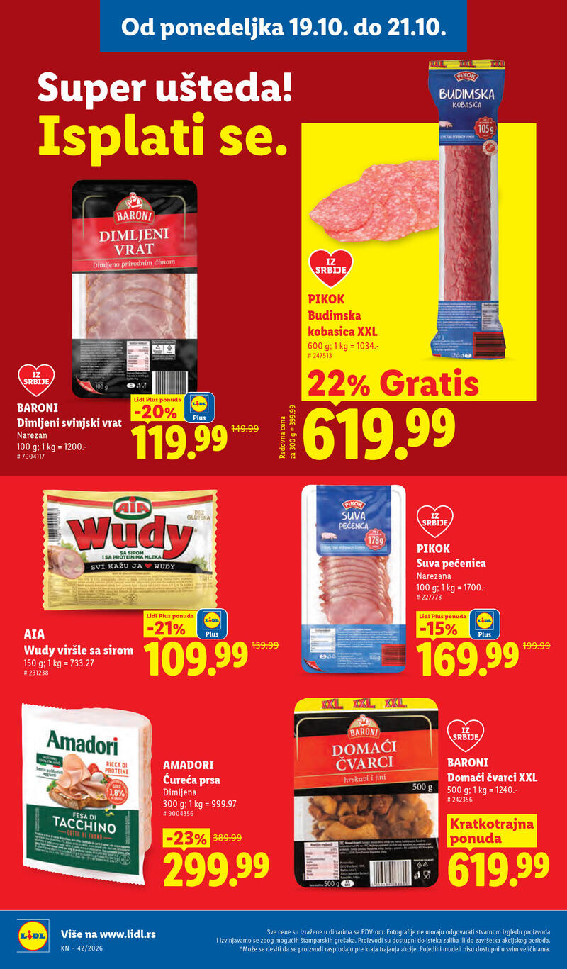 Lidl katalog - Nedeljna akcija