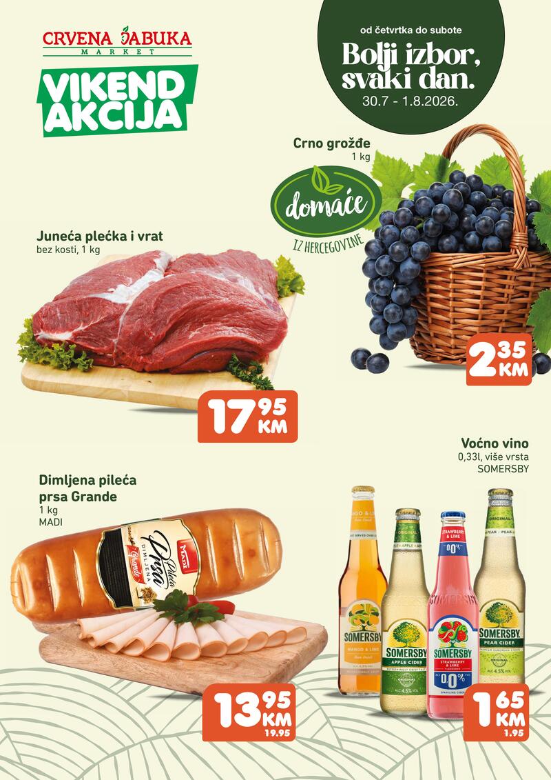 Crvena jabuka vikend akcija