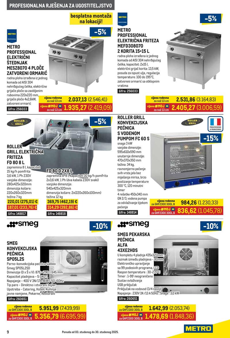 Metro gastro - ponuda proizvoda za ugostiteljstvo