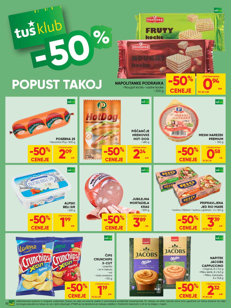 Tuš redni katalog