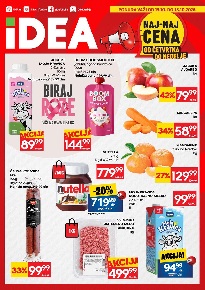 Idea katalog akcija Naj-naj cena od četvrtka do nedelje
