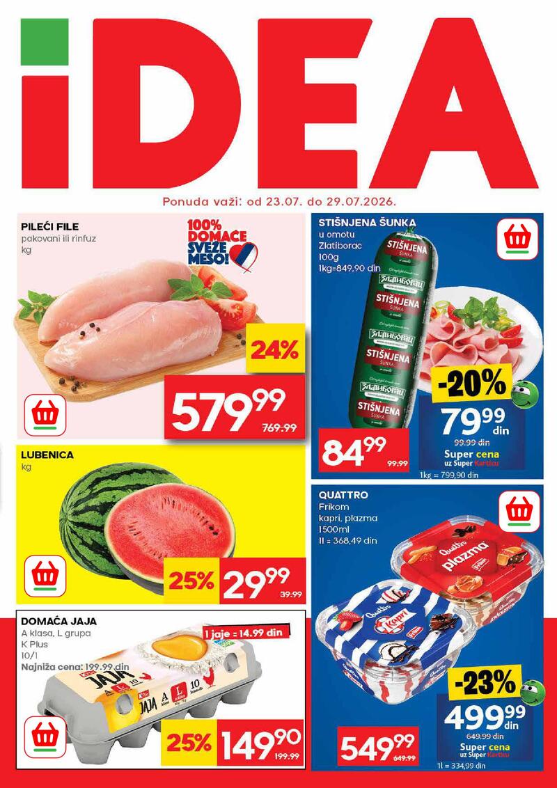Idea katalog akcija Nedeljna ponuda