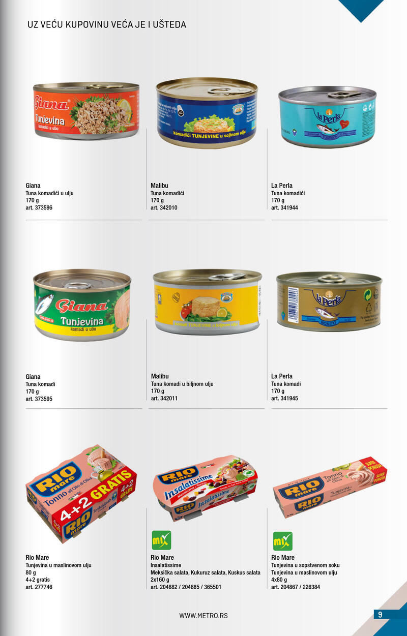 Metro katalog - Kupi više plati manje