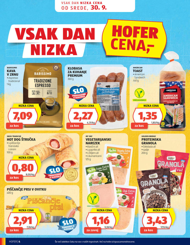 Hofer katalog - Tedenska akcija