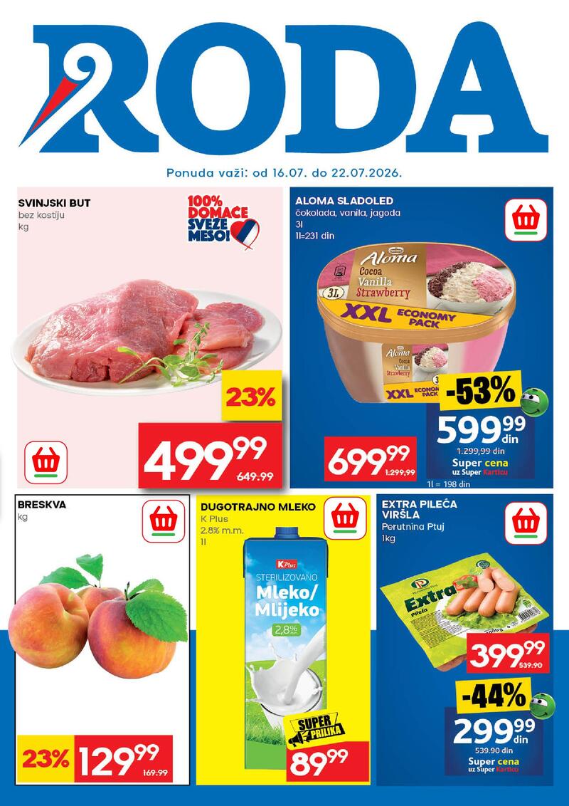 Roda katalog akcija Nedeljna ponuda