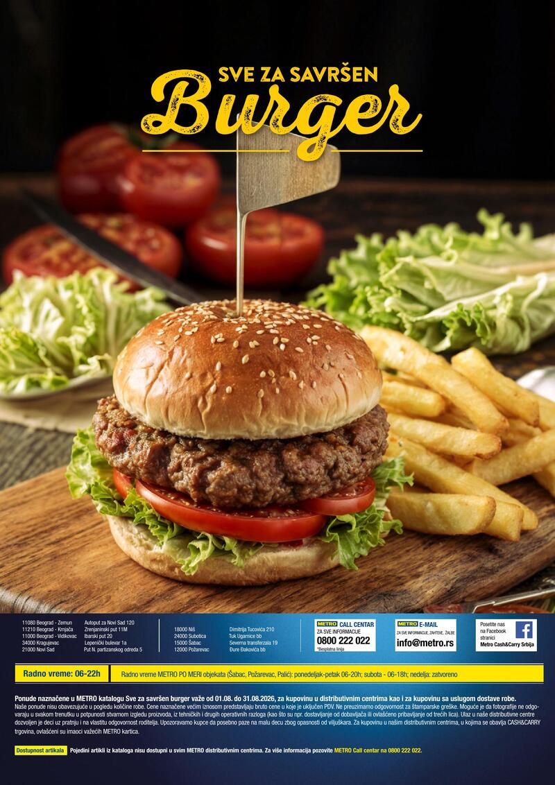 Metro sve za savršen burger