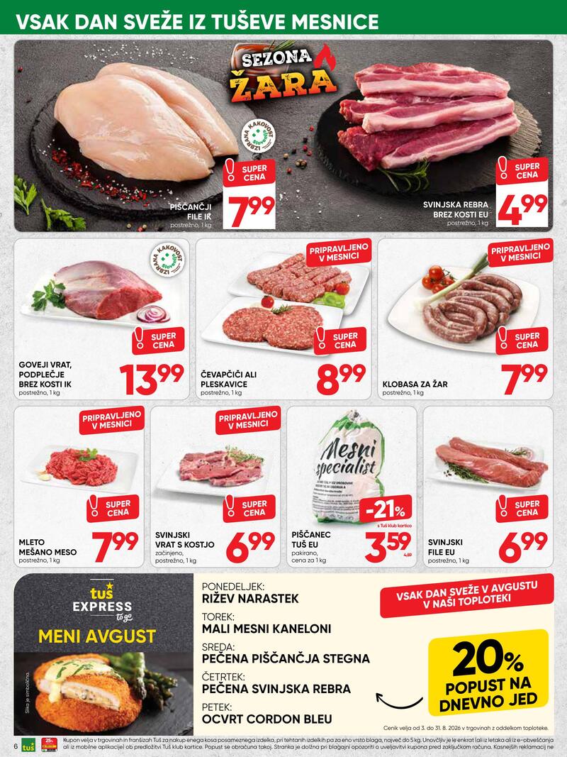 Tuš redni katalog