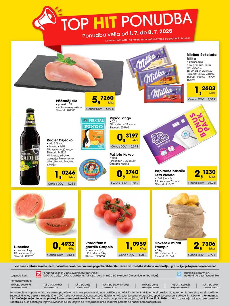 Tuš Cash & Carry trgovec