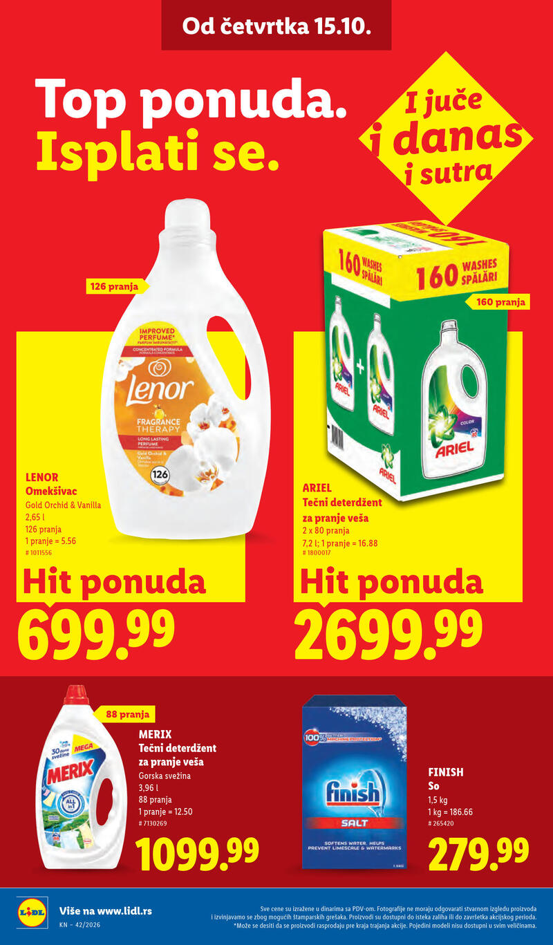 Lidl katalog - Nedeljna akcija