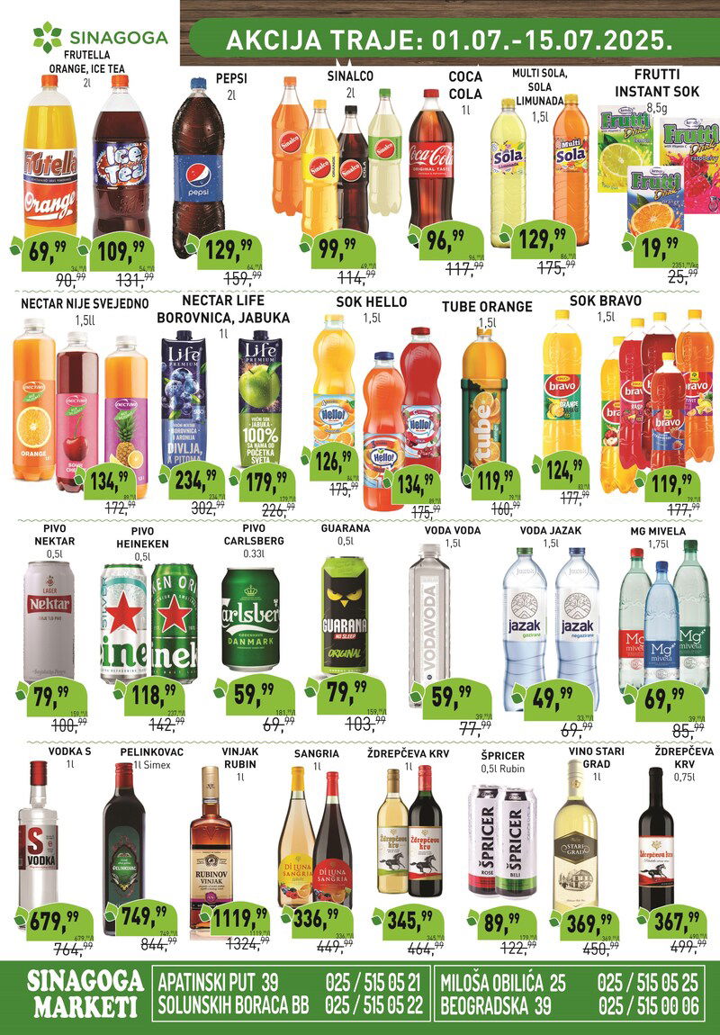 Sinagoga katalog akcija