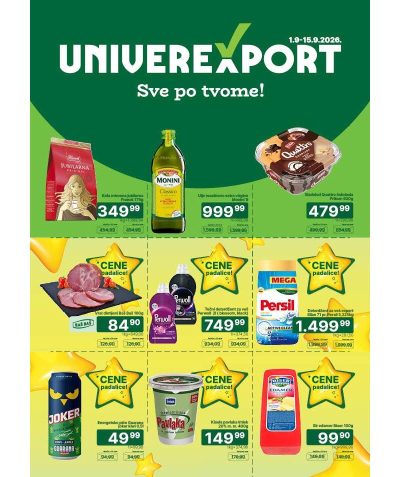 Univerexport katalog akcija Univerexport katalog hrana