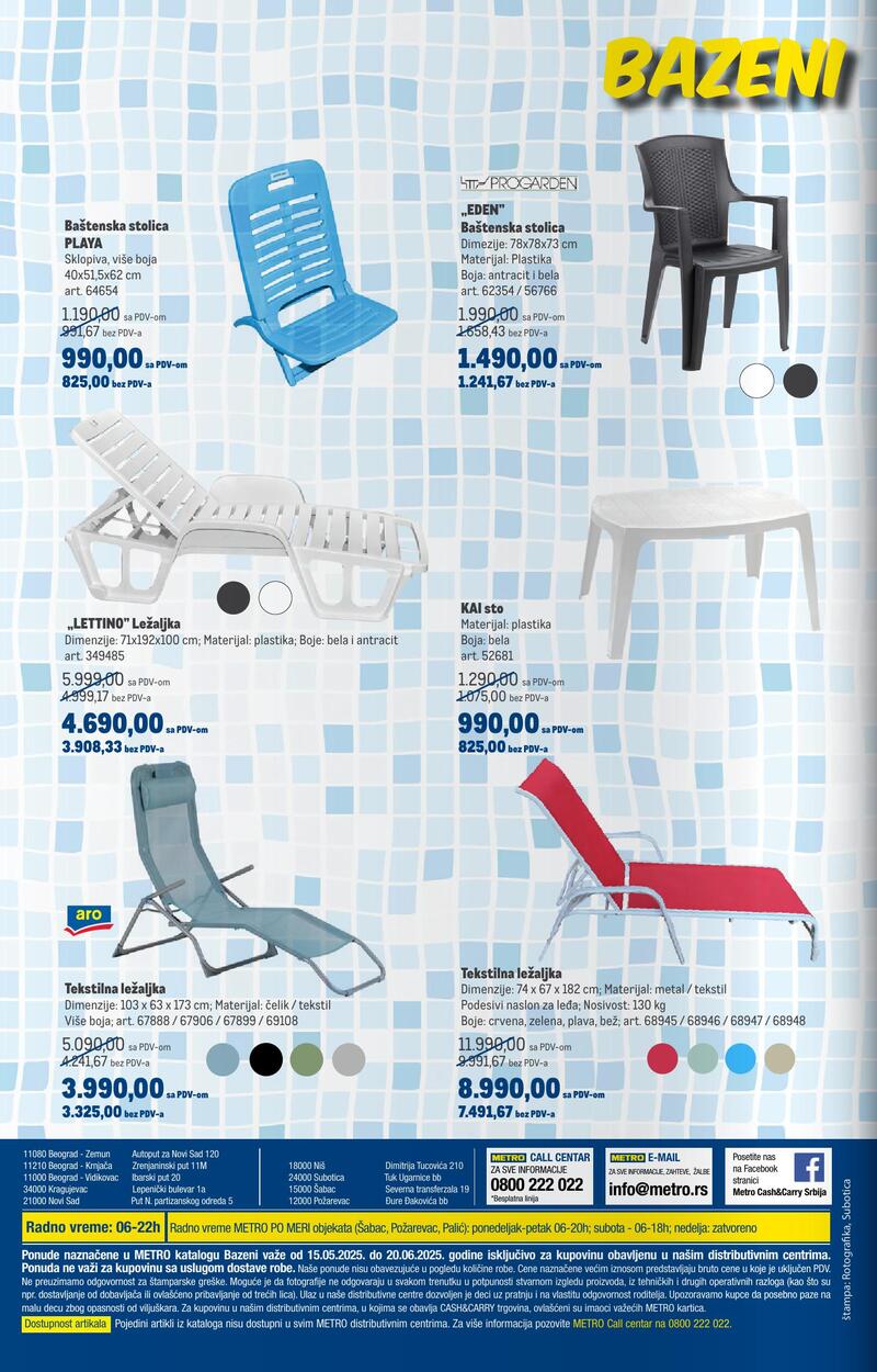 Metro katalog bazeni