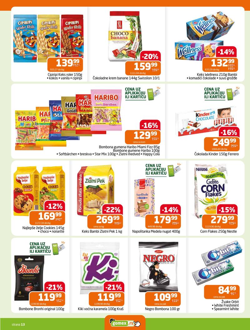 Gomex katalog hrana
