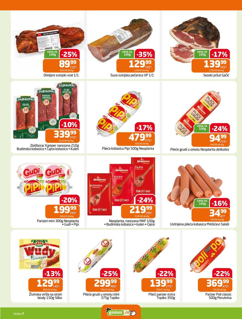 Gomex katalog hrana