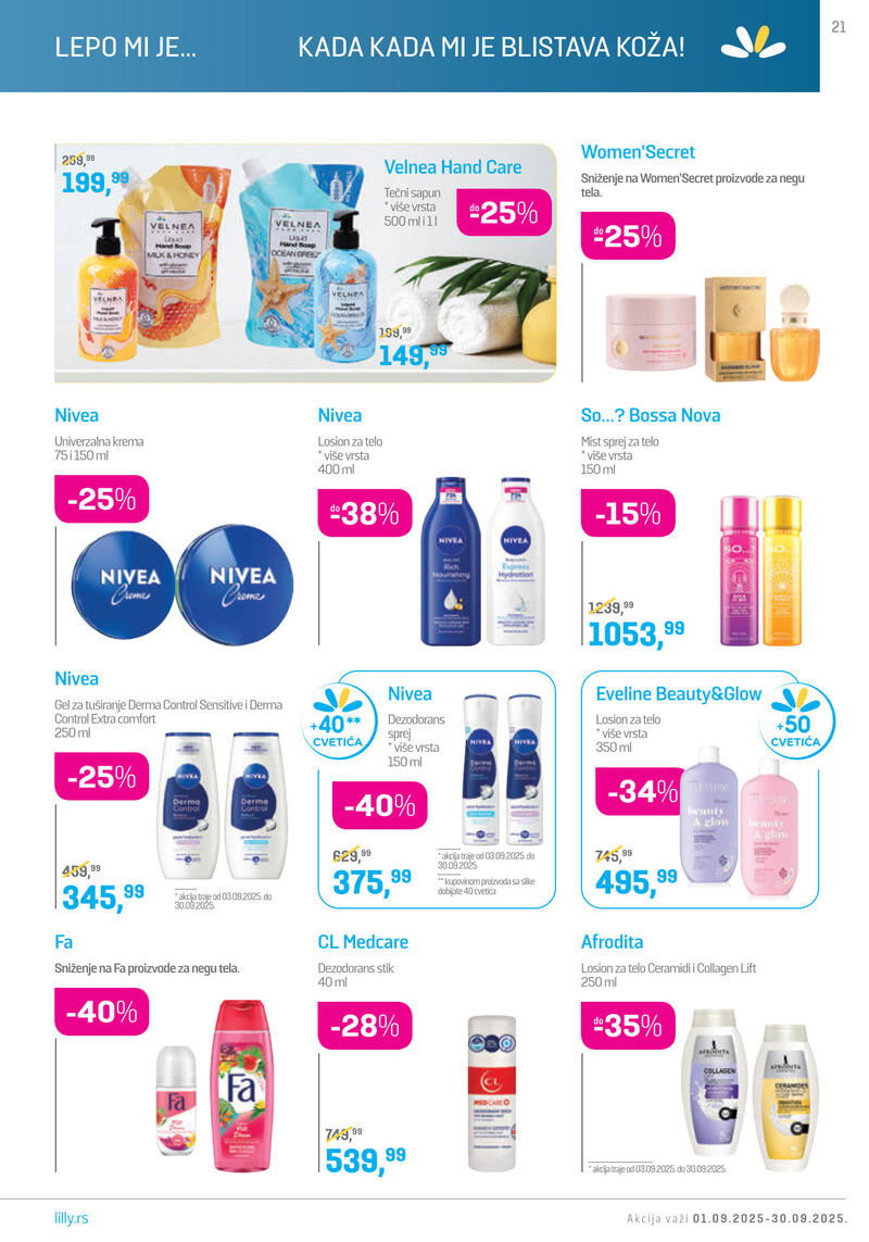 Lilly Drogerie katalog akcija
