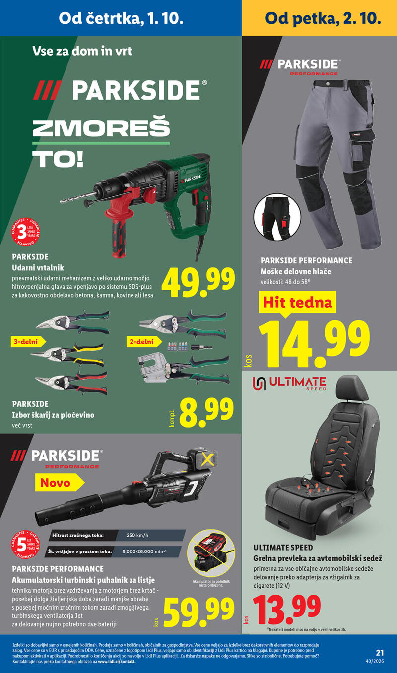 Lidl katalog - Tedenska akcija