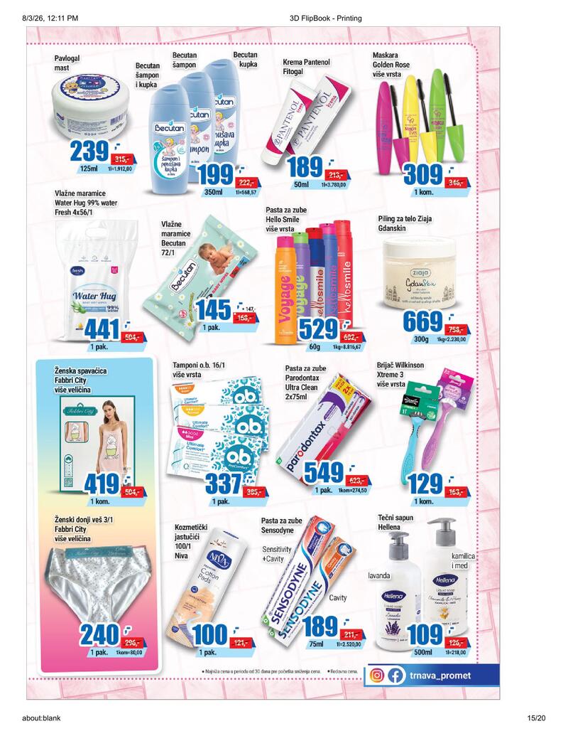 Trnava Promet katalog akcija