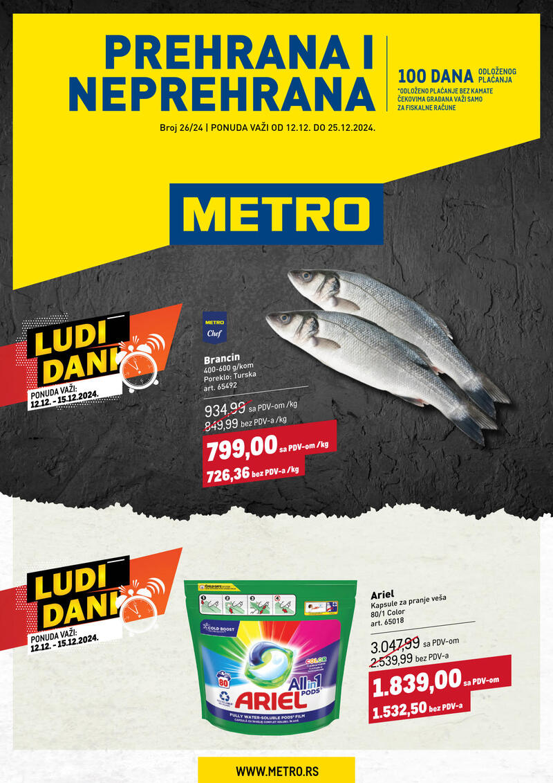 Metro katalog hrana