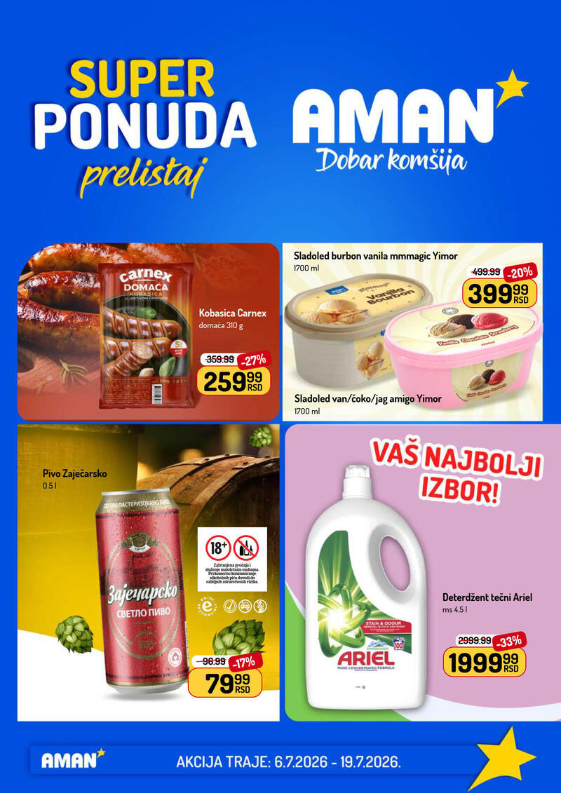 Aman katalog akcija Aman katalog hrana