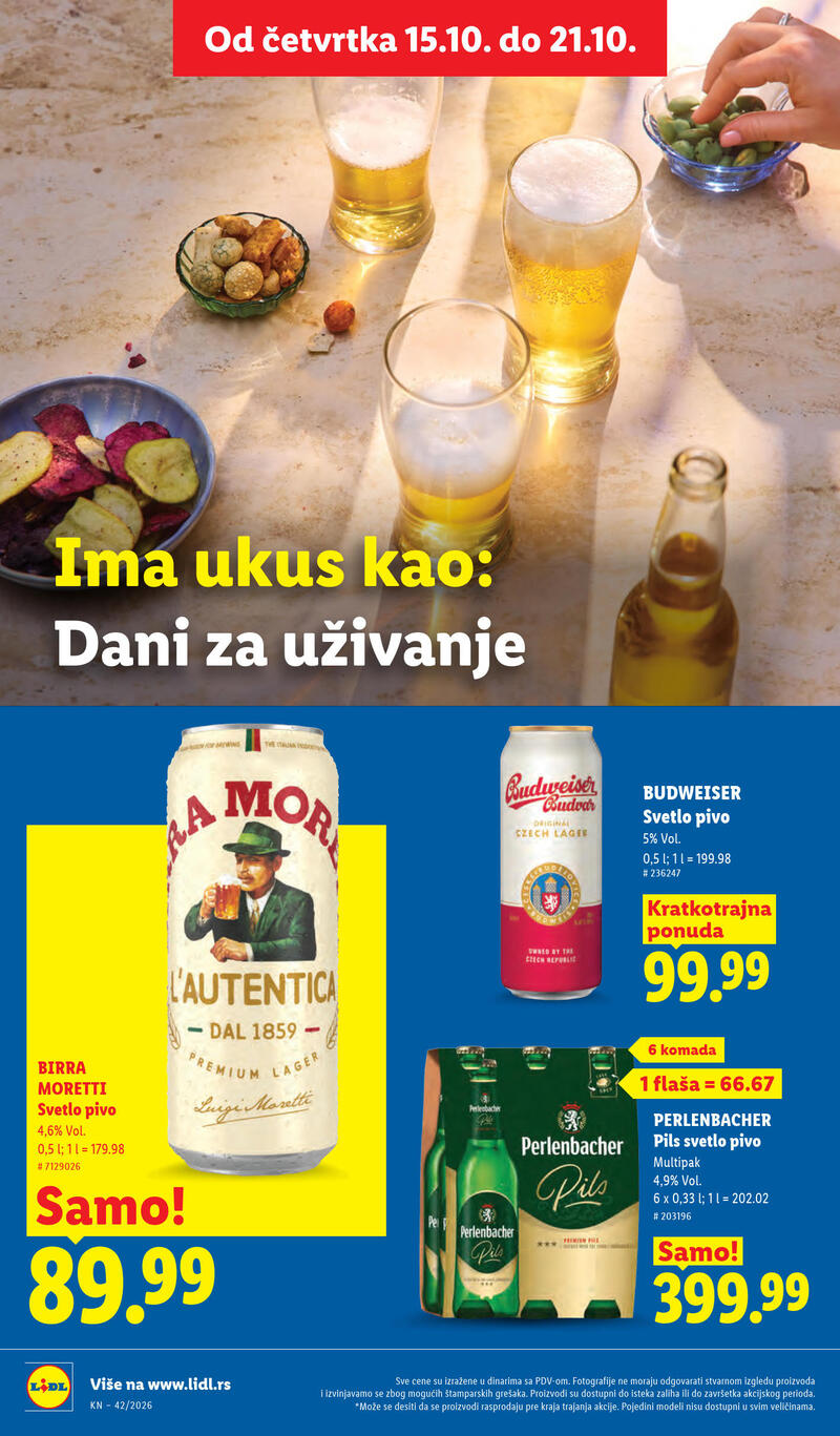 Lidl katalog - Nedeljna akcija