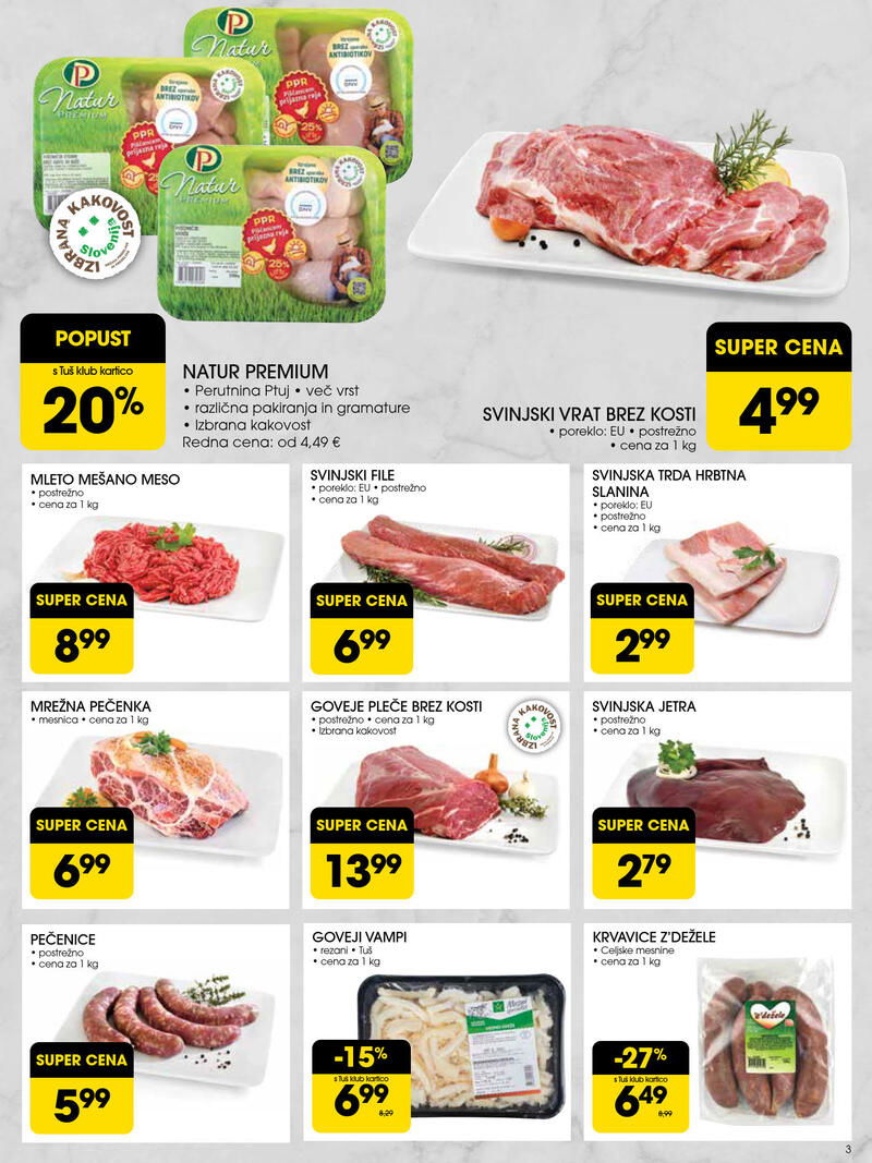 Tuš redni katalog