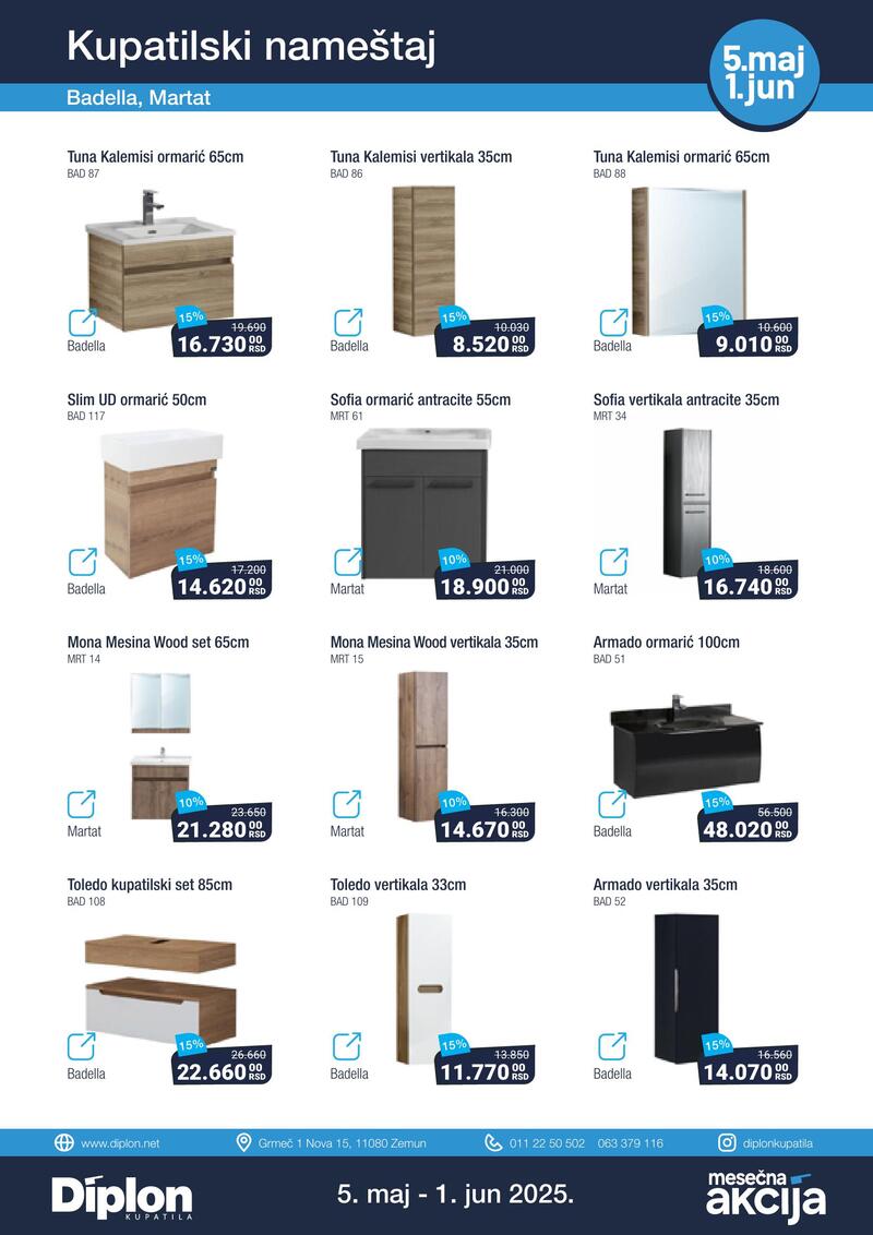 Diplon kupatila katalog akcija