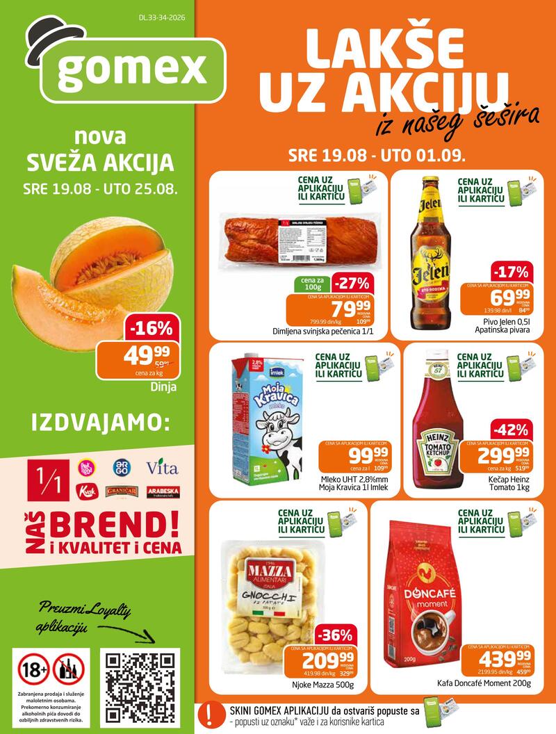 Gomex katalog akcija Gomex katalog hrana