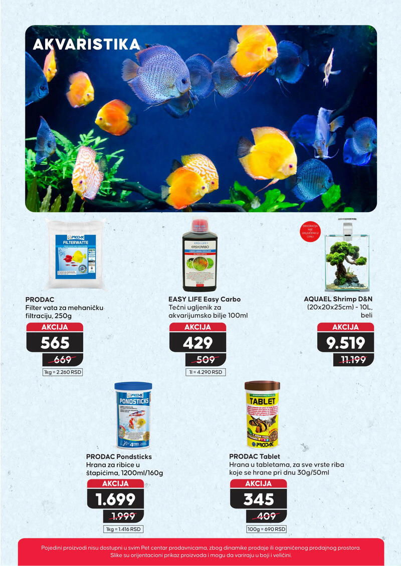 Pet centar akcijski katalog
