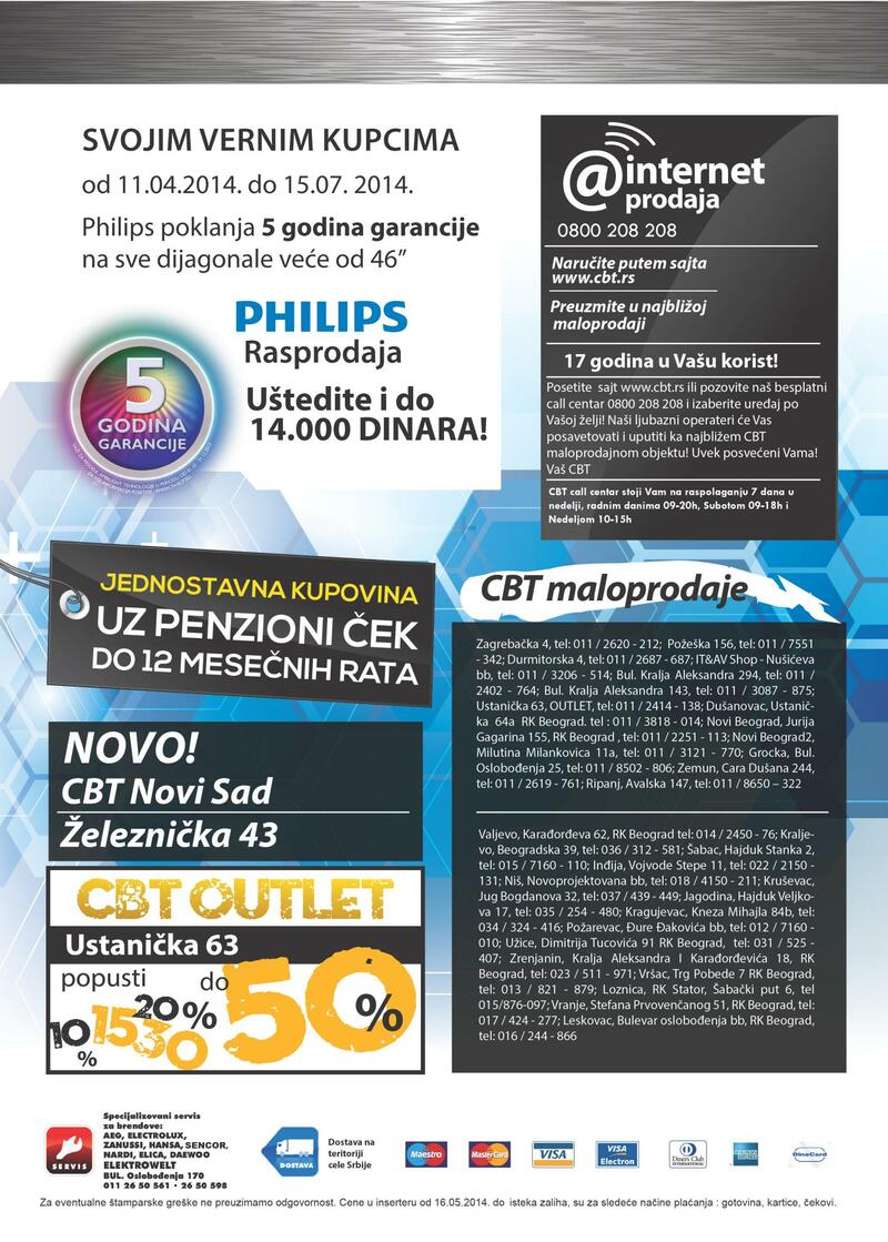 CBT katalog Philips rasprodaja