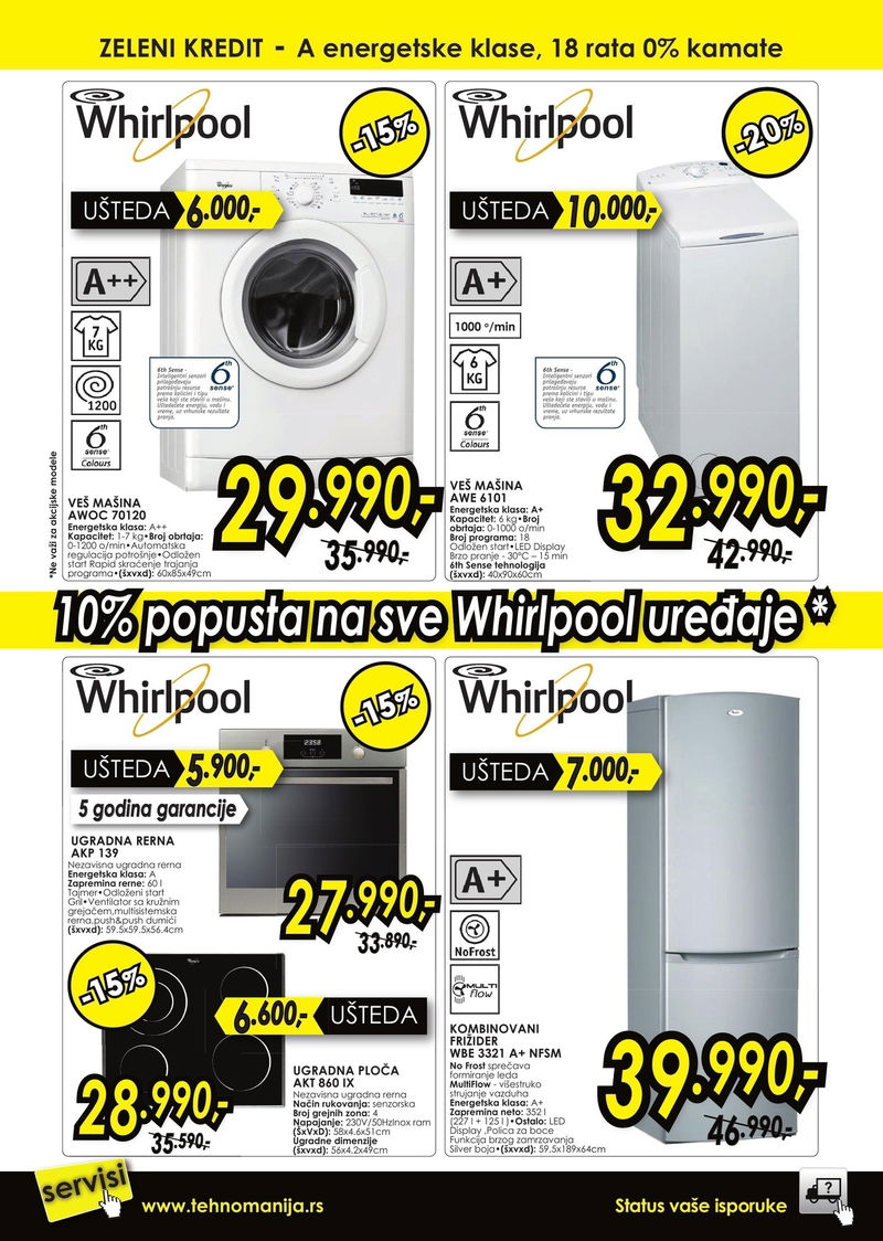 Tehnomanija katalog TV i bela tehnika Novi Sad