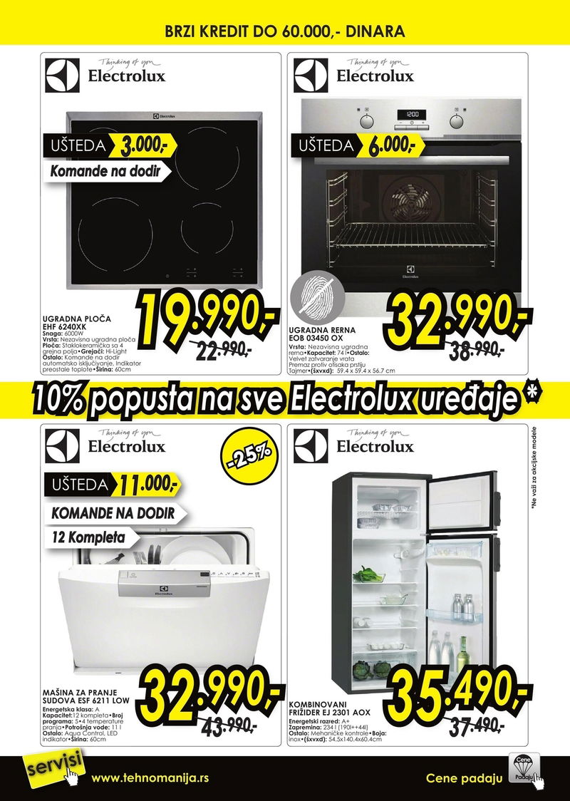 Tehnomanija katalog TV i bela tehnika Novi Sad
