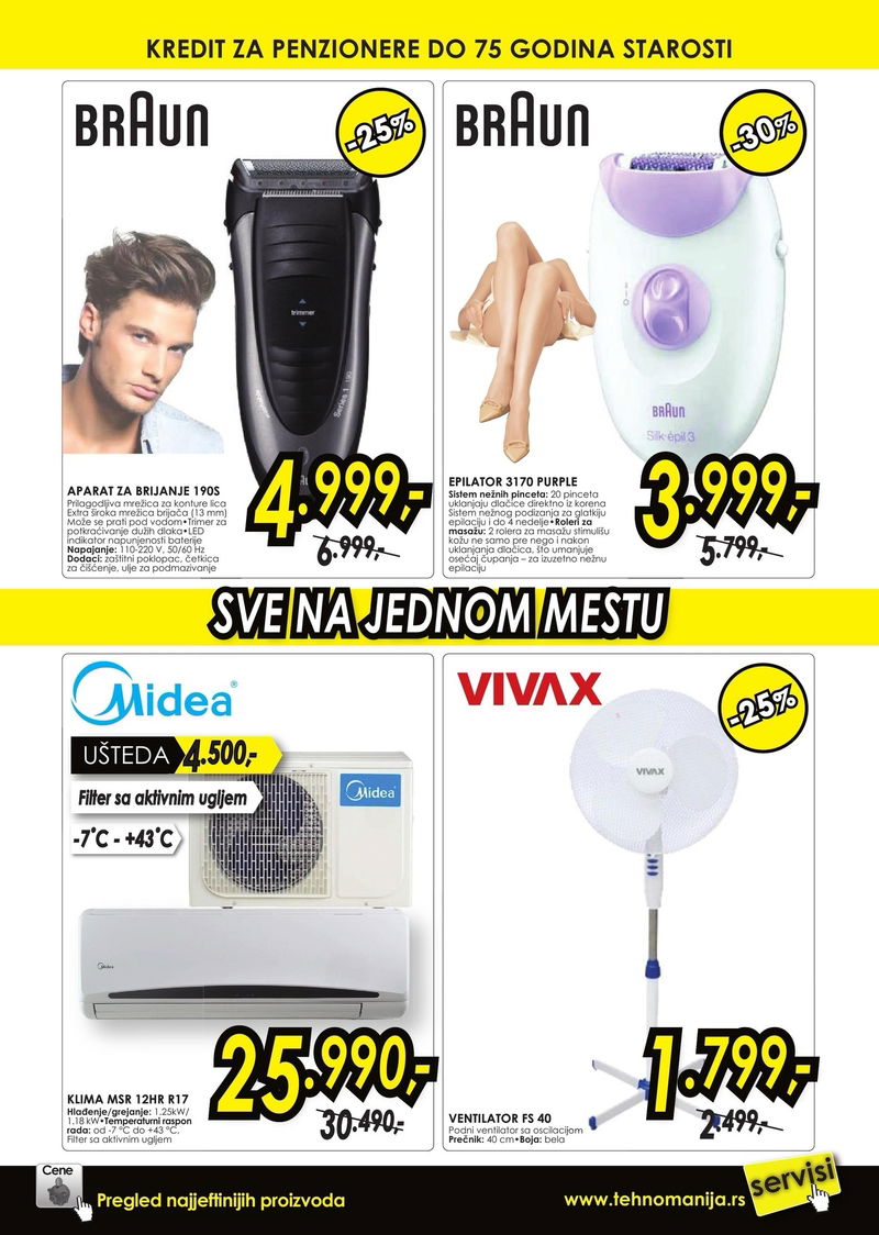 Tehnomanija katalog TV i bela tehnika Novi Sad