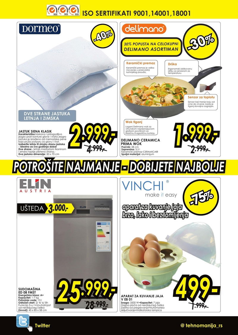 Tehnomanija katalog TV i bela tehnika Novi Sad