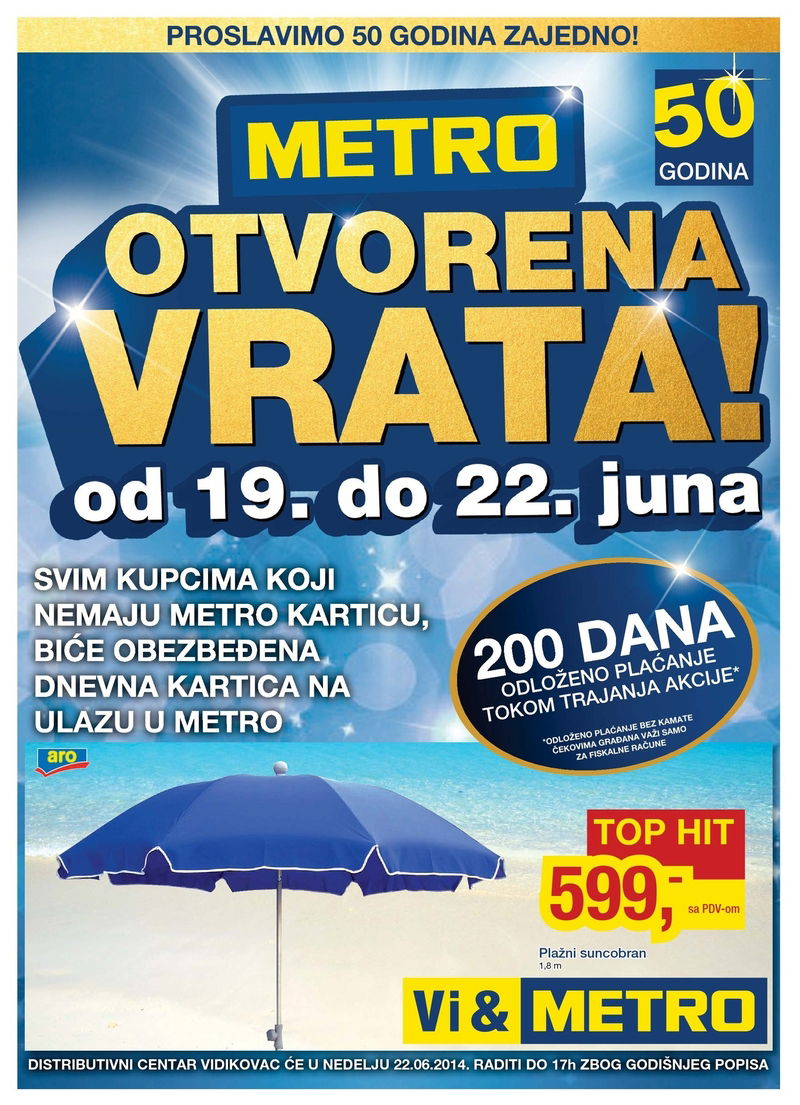 Metro katalog otvorena vrata