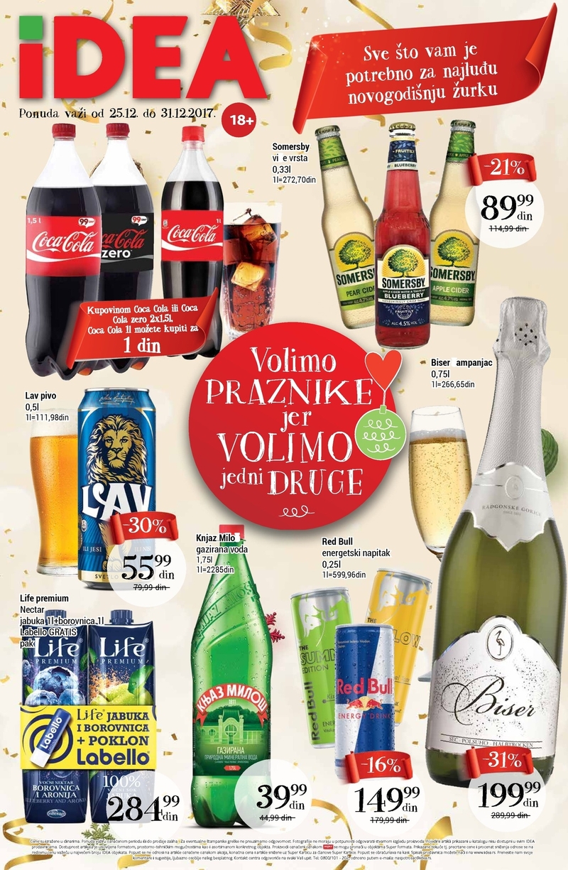 Idea katalog nedelja pića