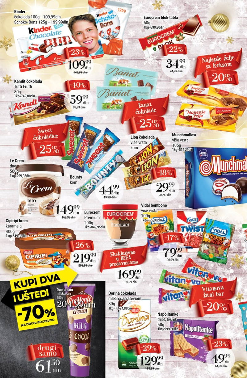 Idea katalog nedelja slatkiša